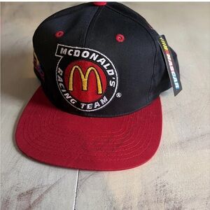 Vintage 90s NASCAR Bill Elliott Autographed  Hat McDonald’s Racing Lights Up NWT